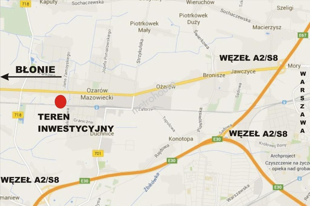 Plot   for sale, Warszawski Zachodni, Ożarów Mazowiecki