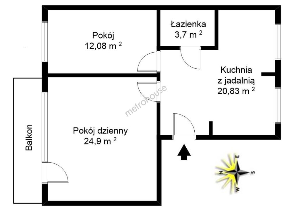 Flat  for sale, Włocławek, Kaliska