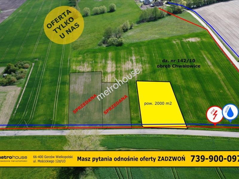 Działka na sprzedaż, Gorzowski, Chwałowice