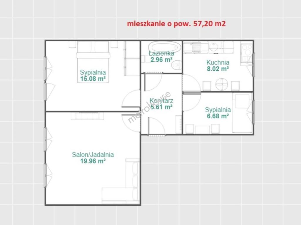 Flat  for sale, Szczycieński, Szczytno, Leyka