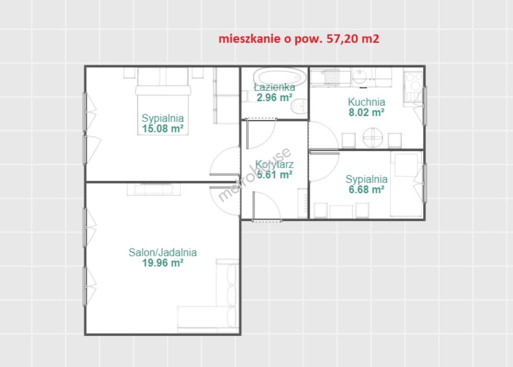 Flat  for sale, Szczycieński, Szczytno, Leyka