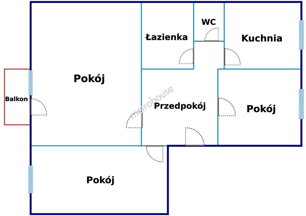 Flat  for sale, Łódź, Polesie, Popiełuszki